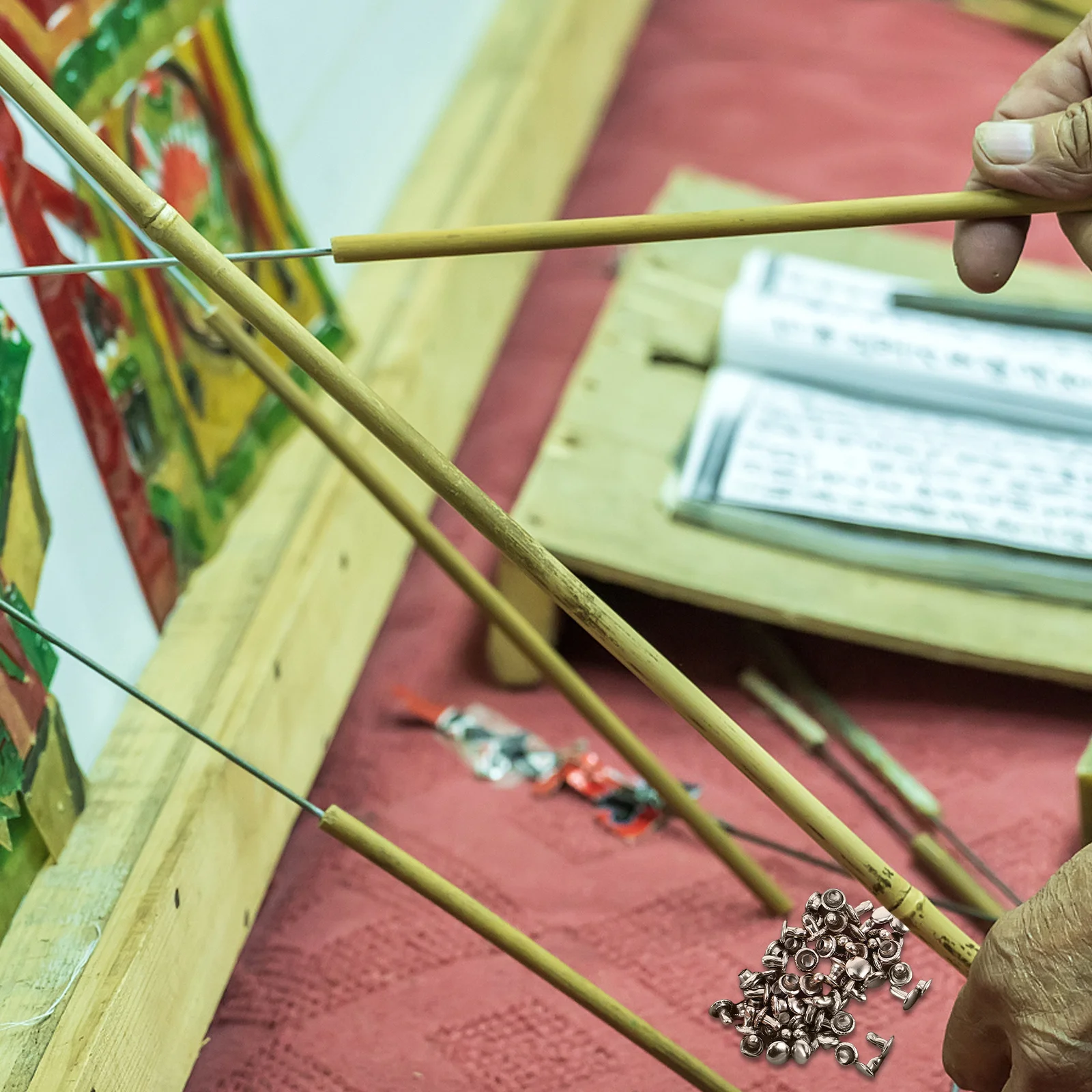 100 Stück Schattenpuppen-Kombinationsnieten, DIY-freundlich, glatte Bewegung, Fähigkeitenentwicklung, künstlerische Kreationen, Schattenpuppennieten