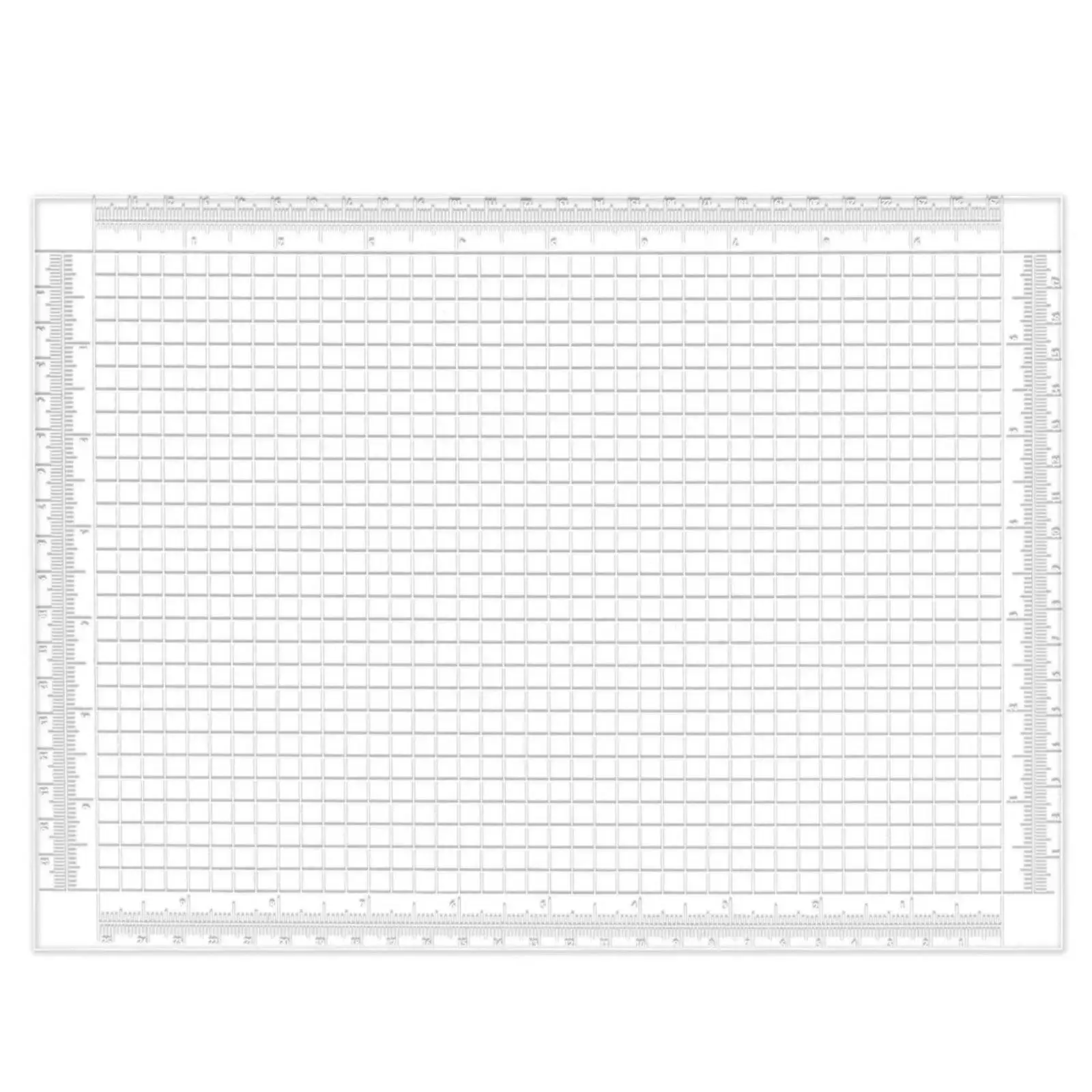 Non-Slip Craft Mat Reusable Transparent Ruler Mat Versatile for DIY, Desk