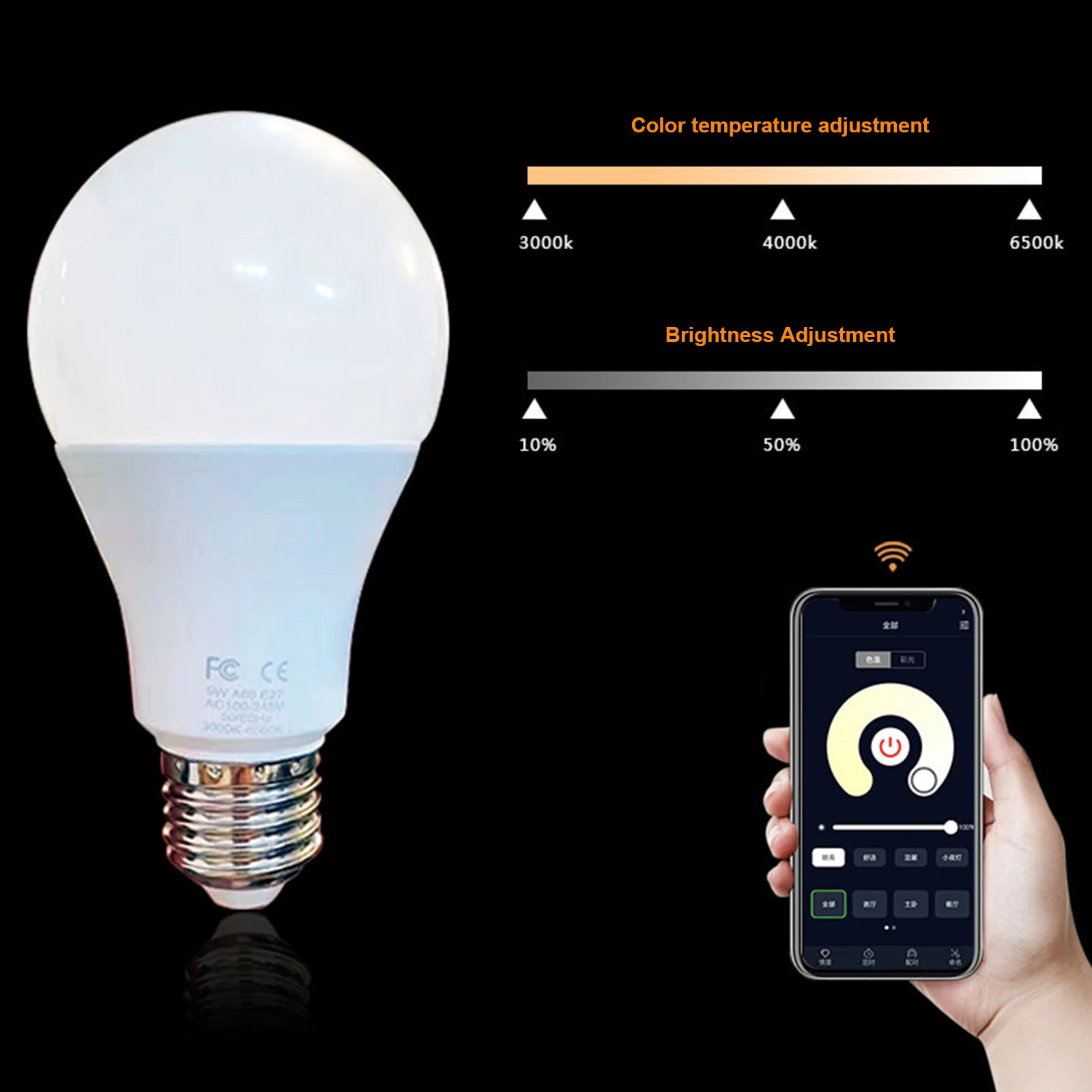 

Smart Light Bulb Remote Control LED Lights Infinity Dimming Color Changing Bulb Lights