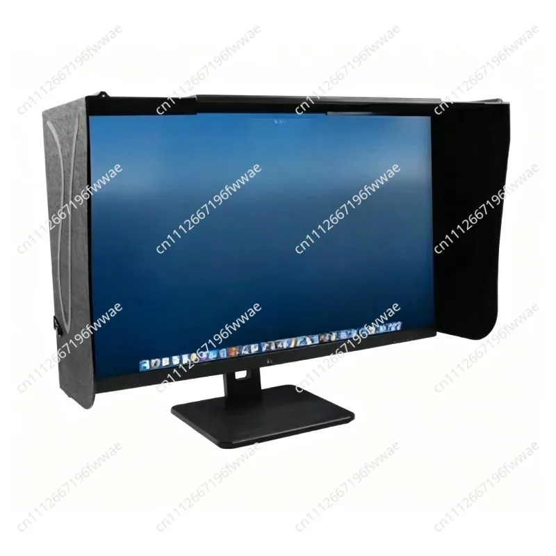 Computer Monitor Hood Desktop 17-27-Inch 41-71cm Width Sun Visor Printing and Repairing Design