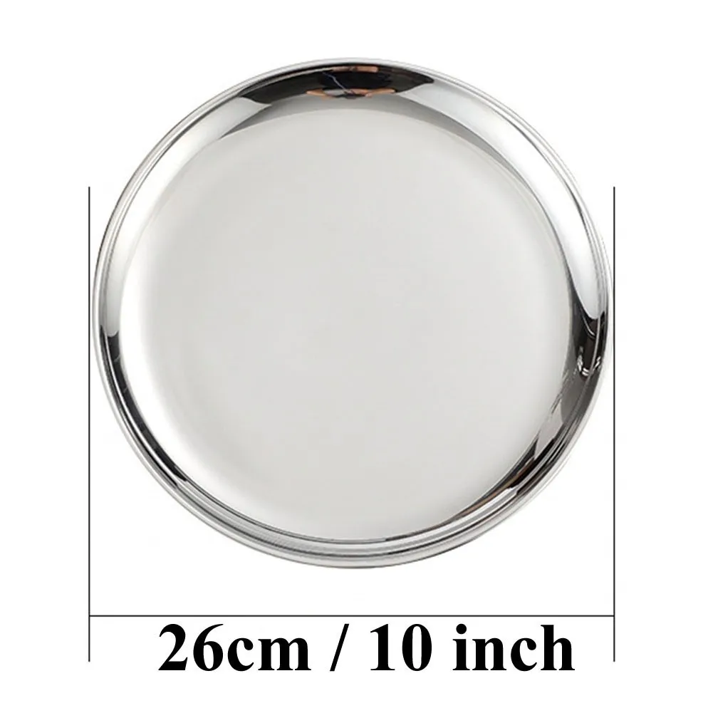 Barbecue Serving Dish Stainless Steel Serving Plate Neat Appearance Design Grilled Meat Holder Tough Structure Build