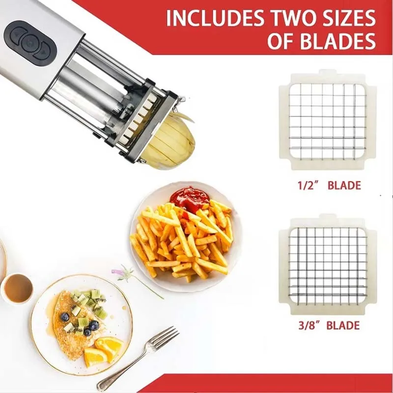

Multi Functional French Fry Cutting Machine Stainless Steel Vegetable Slicer, Household French Fry Cutting Machine