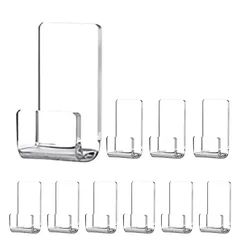 10pcs Transparent Acrylic Record Storage Rack Living Room Decoration Vinyl Record Shelf Wall Holder Record Display Shelf