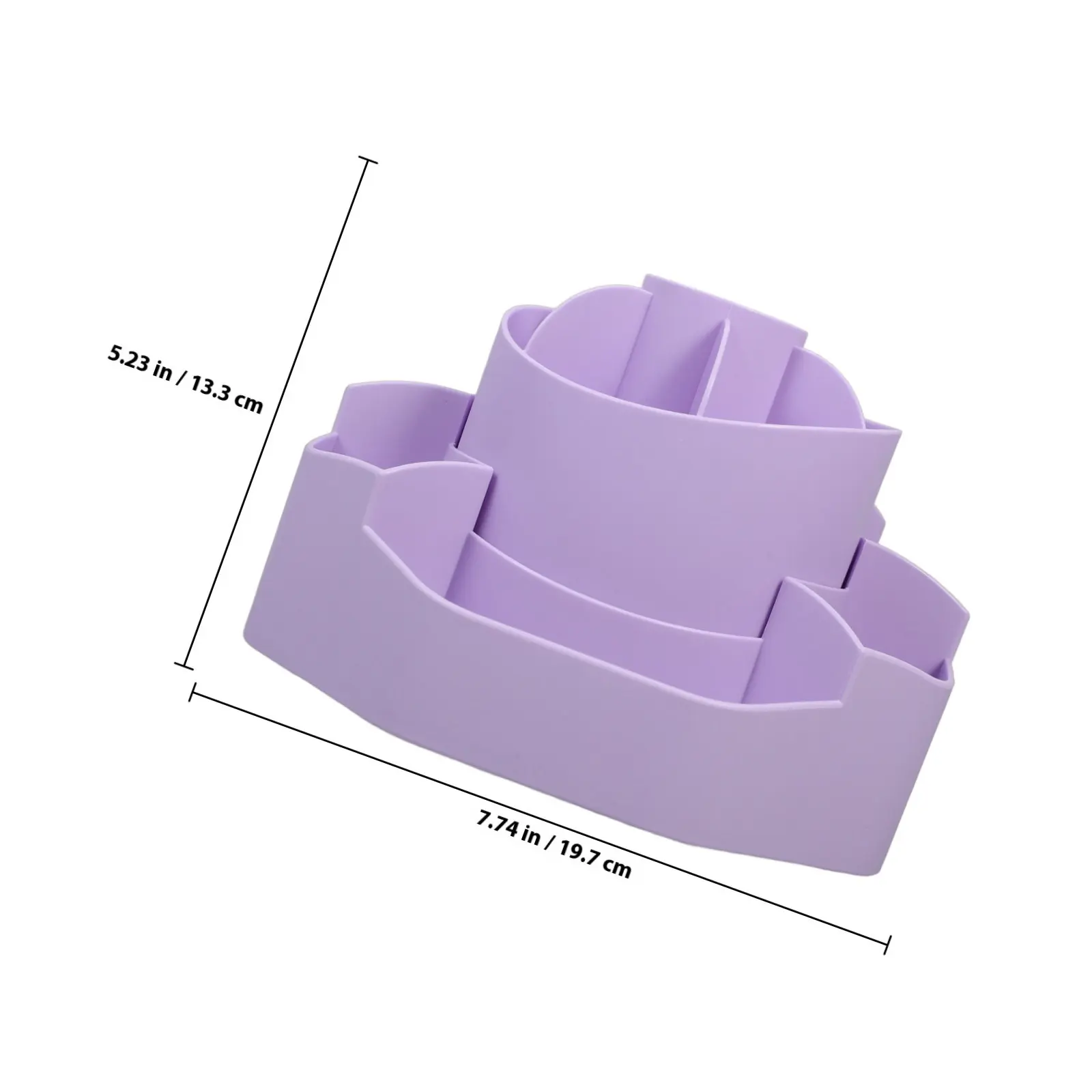 2-in-1 Rotating Pencil Holder Desk Organizer Stationery Box Detachable Storage Makeup Brush Holder Pen Organizer for Office