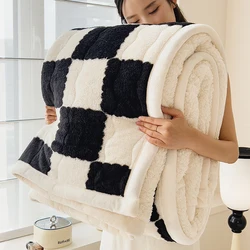 1Pc the Arctic Velvet 3-Layer Blanket Is Suitable for Bedrooms, Offices, and Travel, Offering Thermal Insulation and Portability