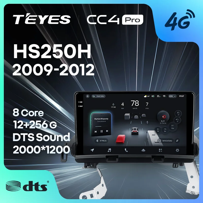 TEYES CC4 PRO para Lexus HS250H F10 2009 - 2012 CarPlay Radio Multimedia estéreo coche reproducción Android Auto 2DIN Autoradio