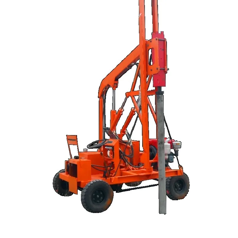 Factory Retail Wholesale Pile Driver Mini Hydraulic Rotary Drilling Rig Solar Pile Driver Guardrail Pile Driver