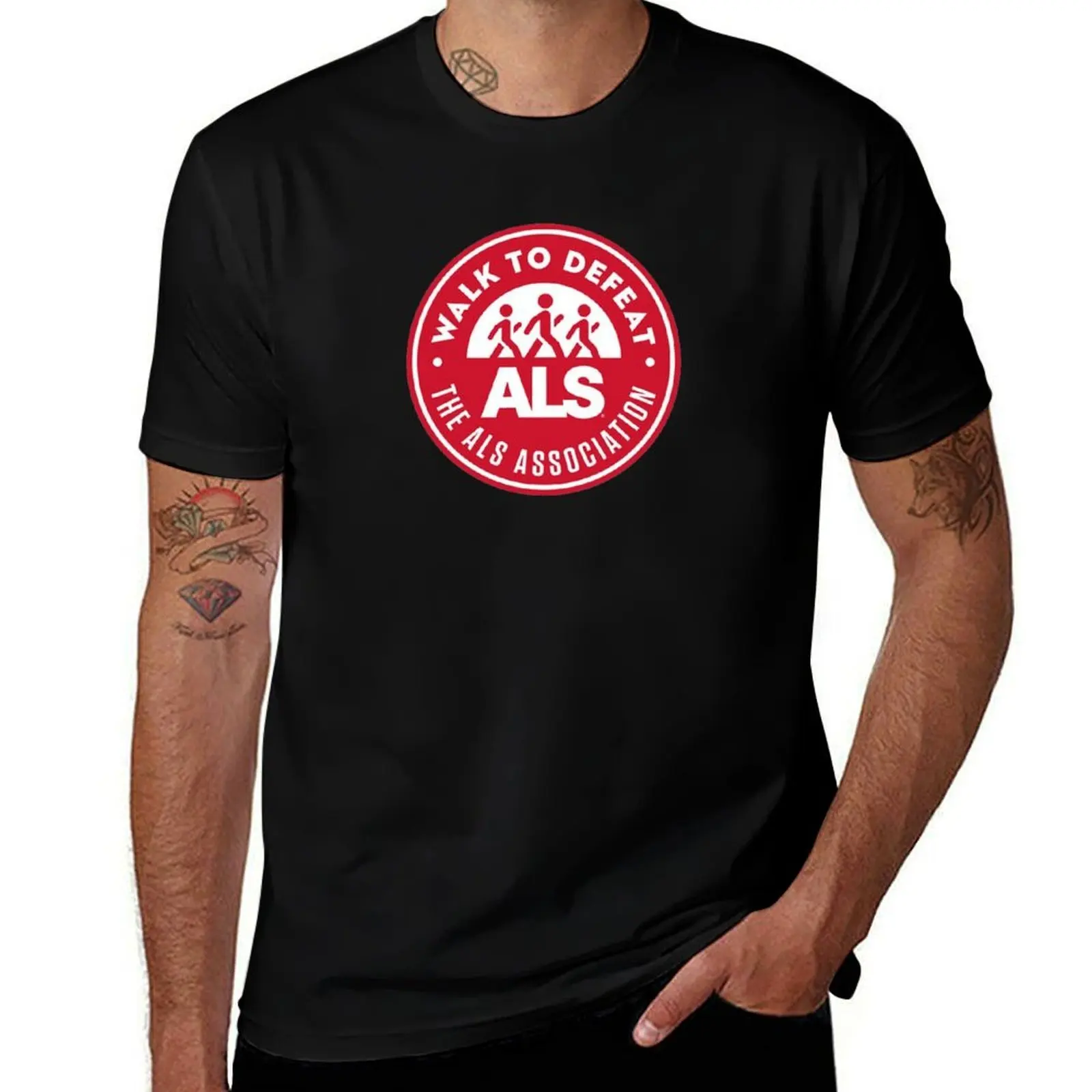 walk to defeat -the ALS' ASSociation 2021 T-Shirt cotton t shirts high quality T-Shirt