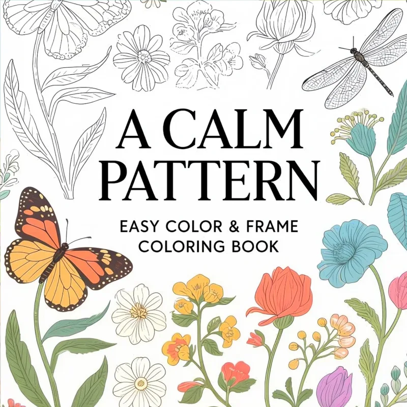 New Popular Calming Pattern Coloring Book, Relaxing Graffiti Drawing Notebook For Adults