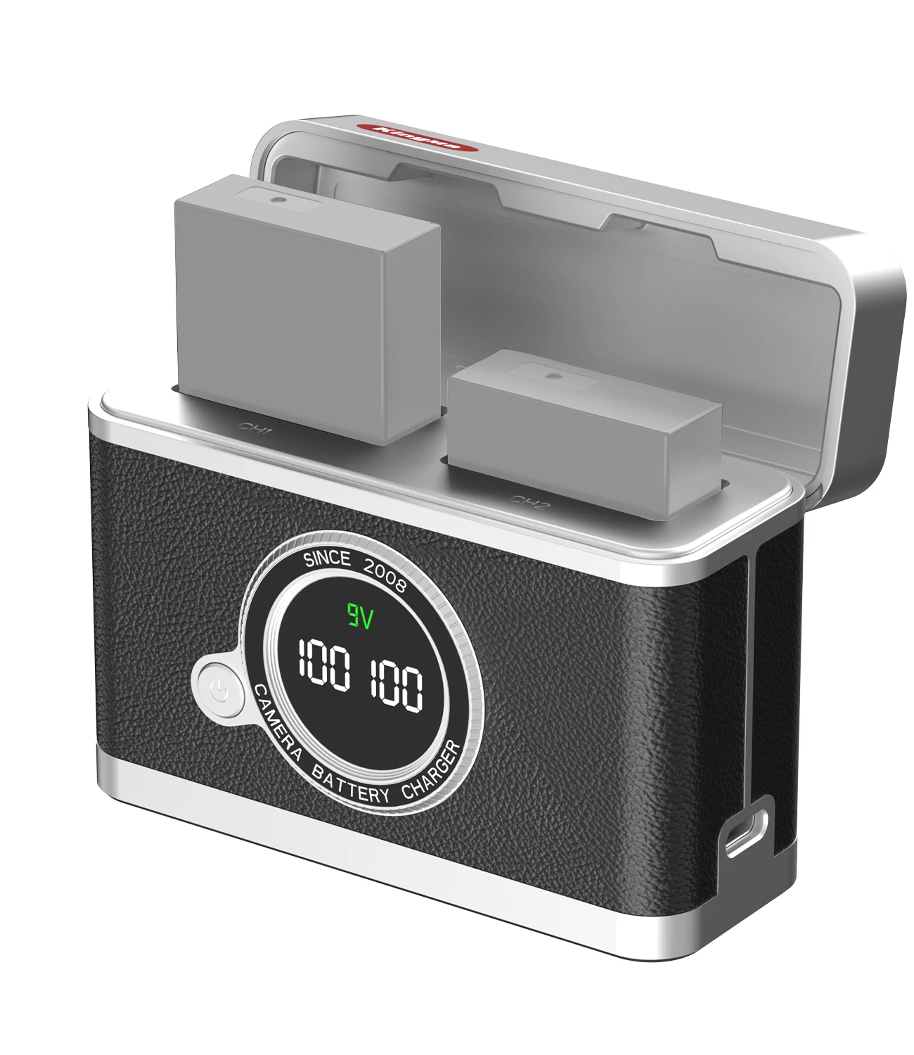 Зарядное устройство PD с двумя слотами USB-C мощностью 20 Вт для LP-E17, с интеллектуальным цифровым дисплеем, для Canon R8, R50, R100, R10, RP, T8i, T7i, SL2, 77D, M6