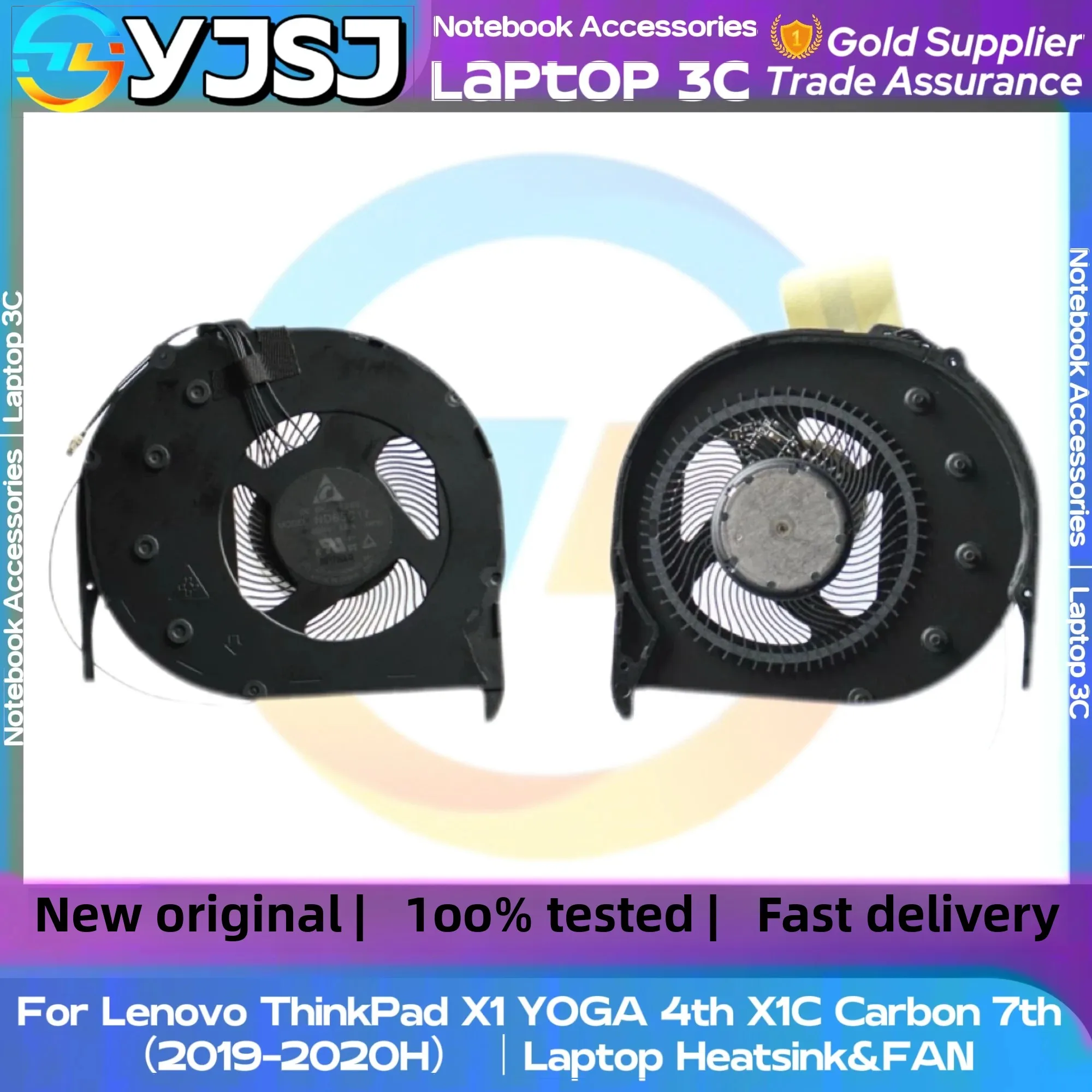 New Original Laptop CPU Cooling Fan For Lenovo Lenovo ThinkPad X1 Carbon 7th Gen X1C 8th X1 Yoga 4th 5th Laptop Heatsink&FAN