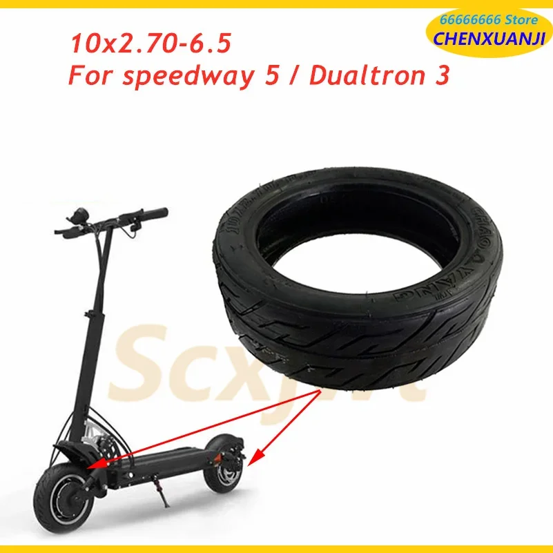 10x2.70-6.5 City-road Vacuum Tyres 10 Inch Tubeless Tire for FLJ SK1 Speedway 5 Dualtron 3 Electric Scooter Wheel