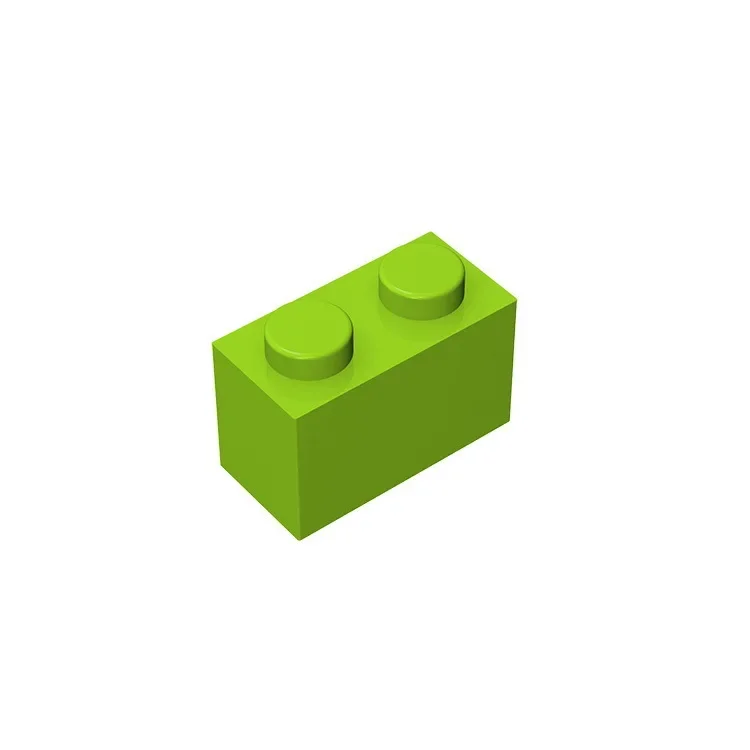 Gobricks GDS-532 Ziegel 1 x 2, ohne Bodenrohr, kompatibel mit Lego 3004 3065 35743, Kinder-DIY-Teilen