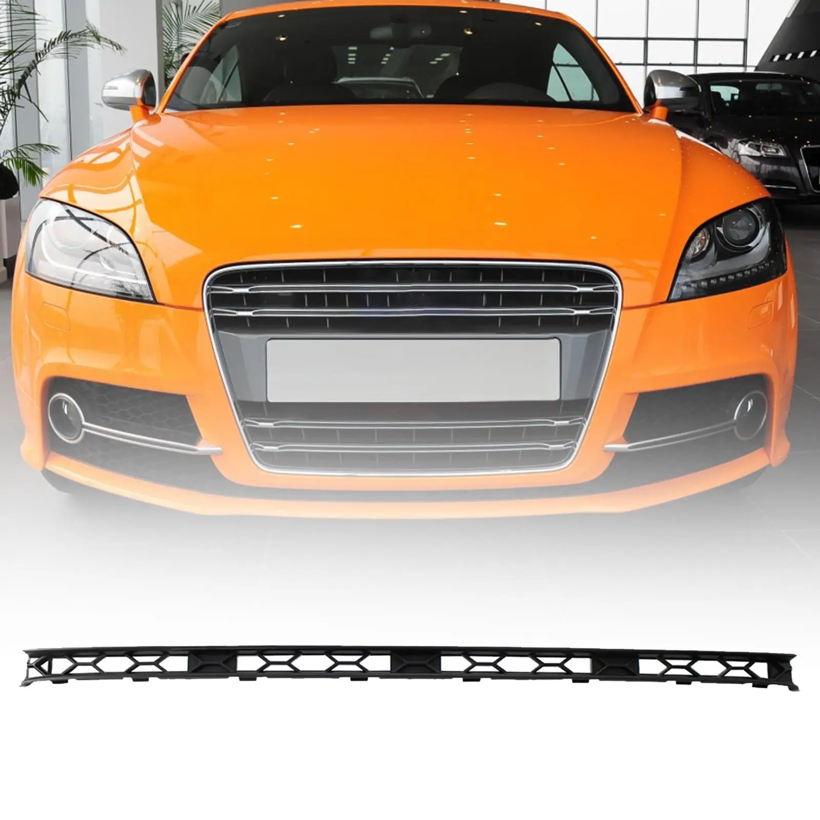 Grille inférieure de pare-chocs avant, style nid d'abeille, en plastique noir, pièce de rechange pour Audi TT 2011-2014