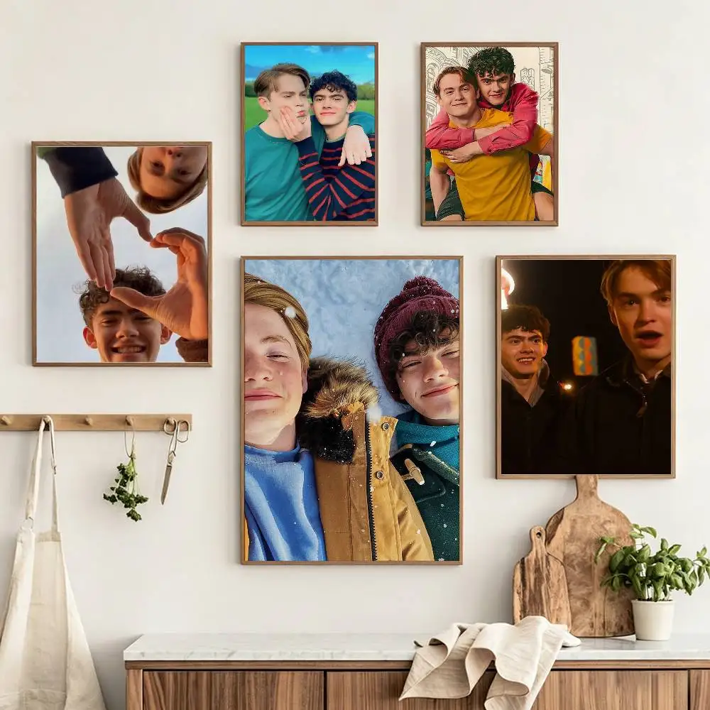 Heartstopper Nick and charlie Customizable HD Self Adhesive Waterproof Wall Art Poster