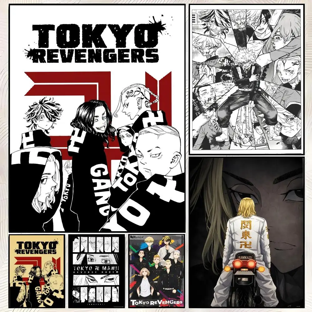 Anime T-Tokyo Revengers Poster HD PP Paper Waterproof Wall Art Print for Bedroom Living Room Decor