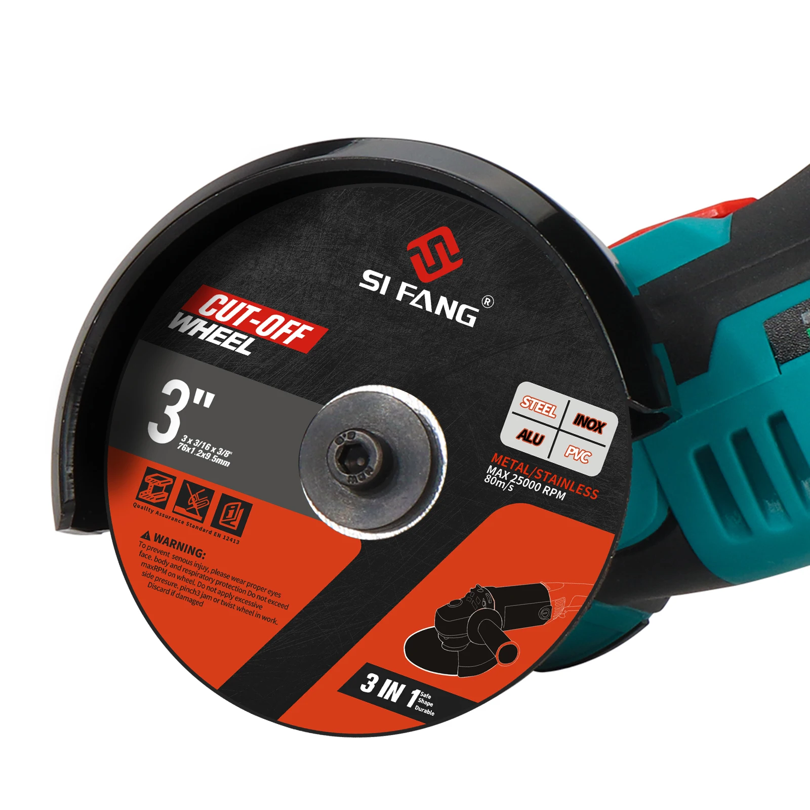 Imagem -04 - Disco de Corte de Resina Cortar Roda Ângulo Moedor Disco Fatia Fibra Reforçada para Metal Aço Inoxidável 550 Peças 75 mm