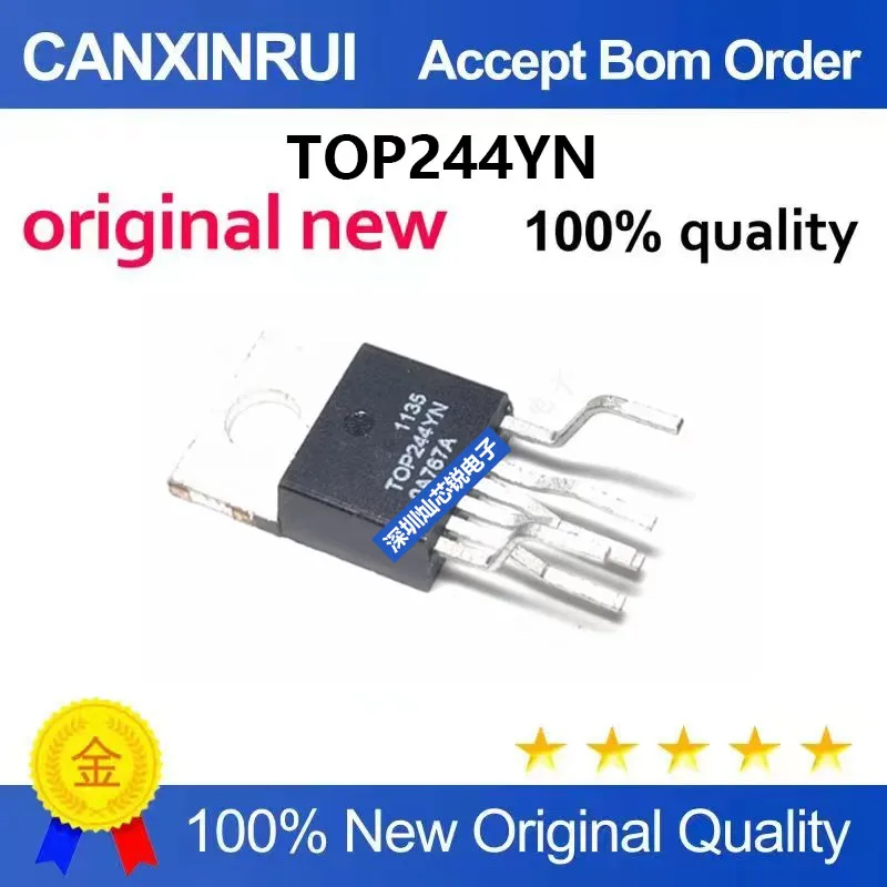 (5-100pieces)Brand new original TOP244YN TOP244 TO220-6 power management controller chip
