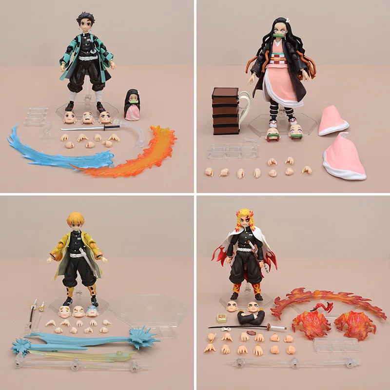

Demon Slayer Figma Handmade Figure Set - Eijiro Ikutsuki 553 with Kanjuro Kamado Mimi Koyomi And Sayuri Katsuragi for Display