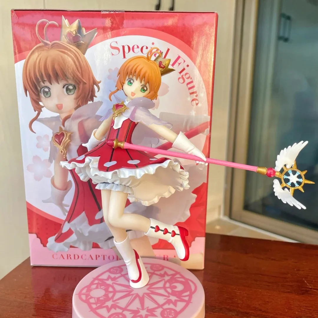 

Оригинальная аниме-фигурка Сакура Киномото (Card Captor), коллекционная модель, милая декоративная кукла, игрушка, подарок, 20 см