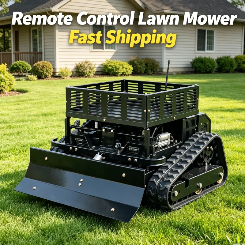 Customized Top Selling Labor Saving Gas Lawn Mower Robot Remote Control Lawn Mower For Villa Backyard Gentle Slope Rural Pl