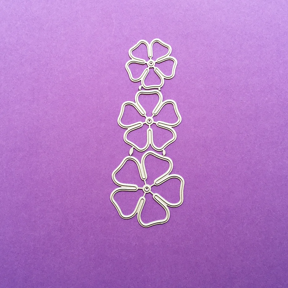 Three openwork petals Scrapbooking Cutting Dies Yiwu stock clearance DIY Paper gift Card Making metal craft Album