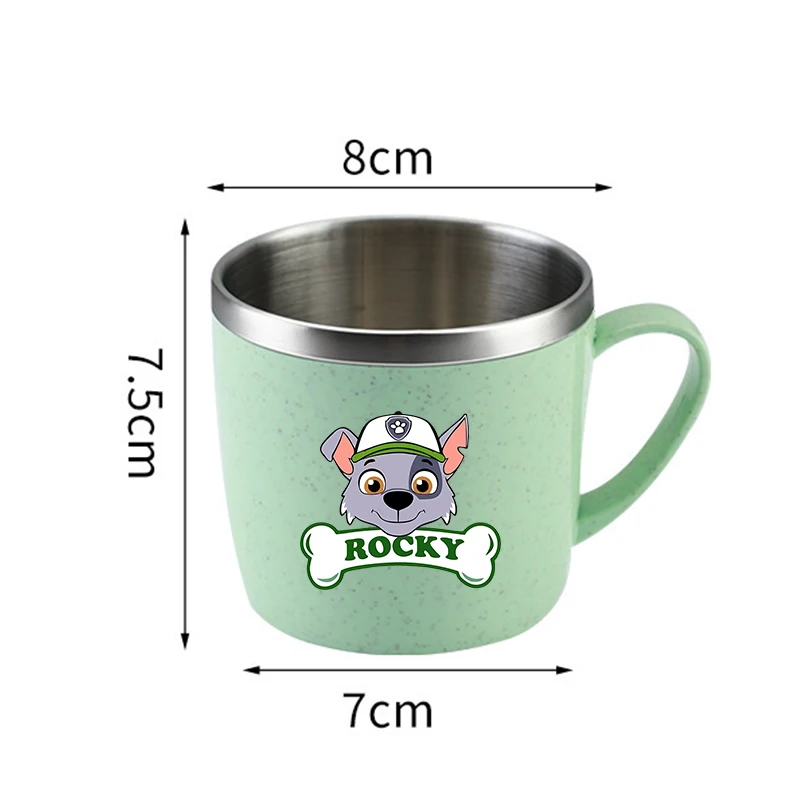 Paw Patrols Water Bottle Chase Skye Stainless Steel Cups Handle Coffee Milk Mug Tea Drinks Water Bottle for Home Office Gift view 3