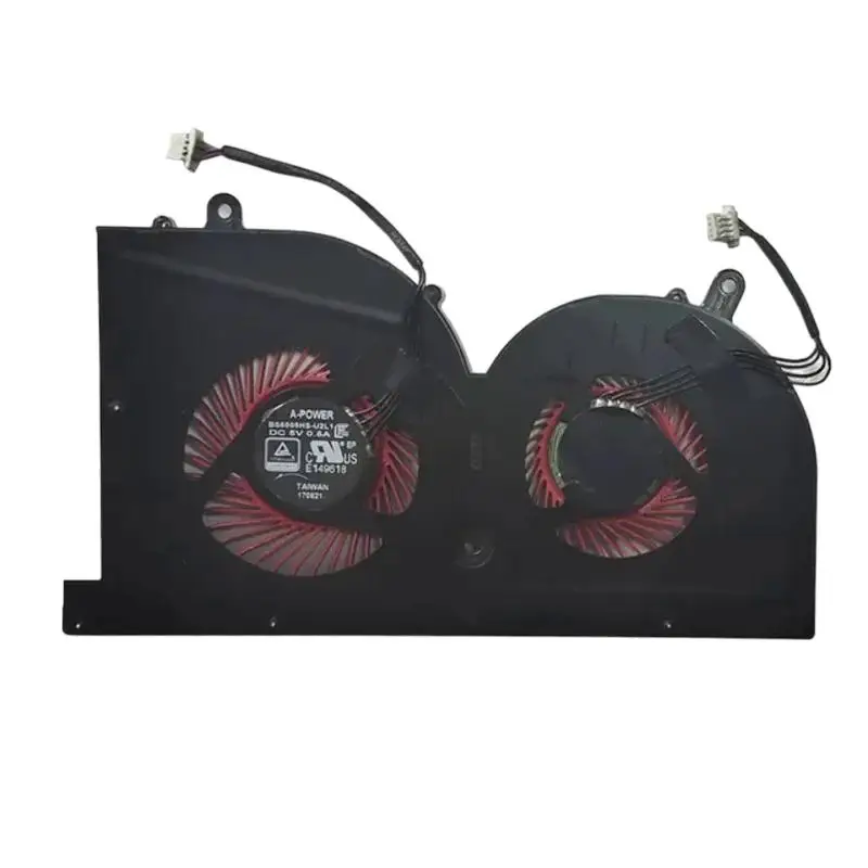 FORNEW Laptop cpu cooling fan for MSI GS63VR GS63 GS73 GS73VR MS-17B1 Stealth Pro C. .PU BS5005HS-U2F1 GPU BS5005HS-U2L1 COOLER