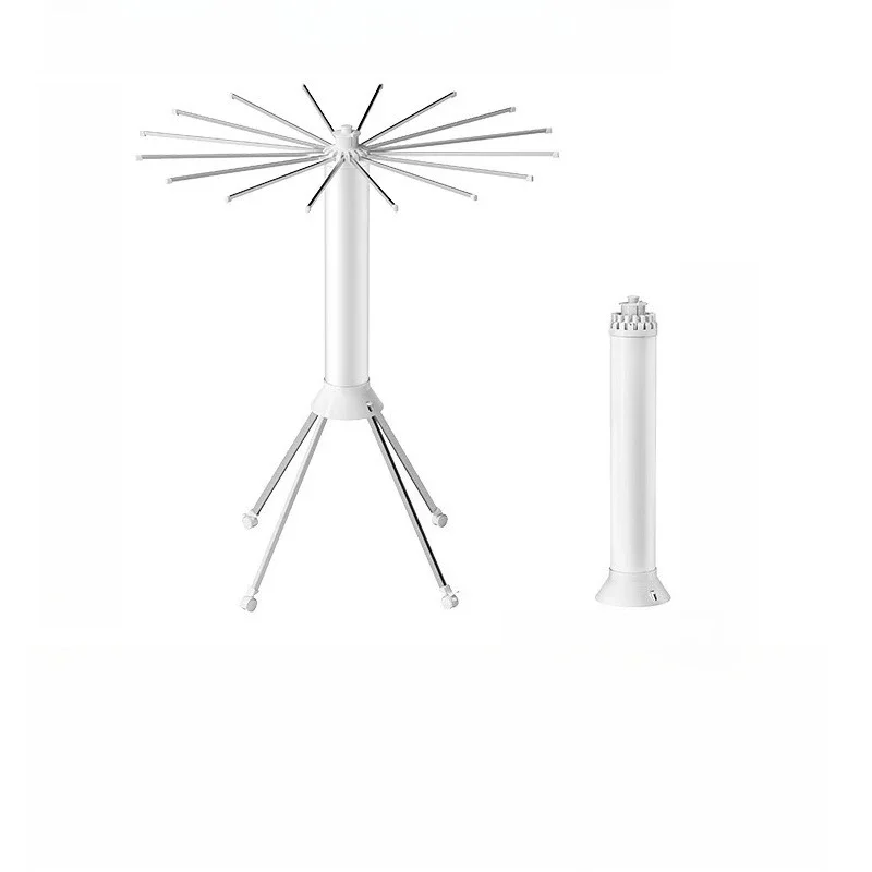 360-Degree rotating octopus drying rack floor-to-ceiling folding household balcony retractable octopus hanging rack