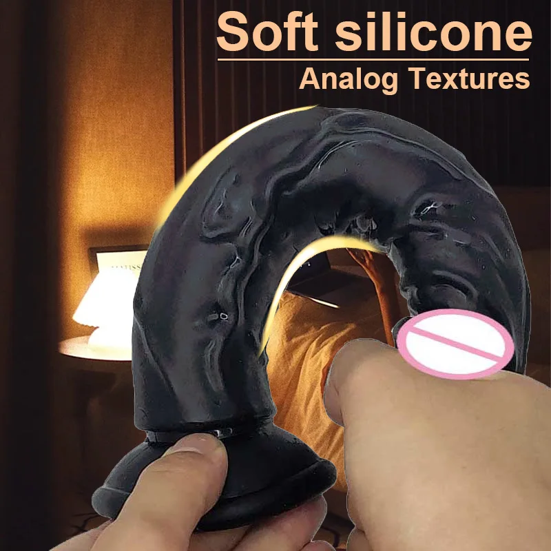 Realistic G-Spot Jelly Dildo Silicone Penis with Suction Cup Butt Plug Anal Toys Sex Toys for Women Female Masturbation Pussy