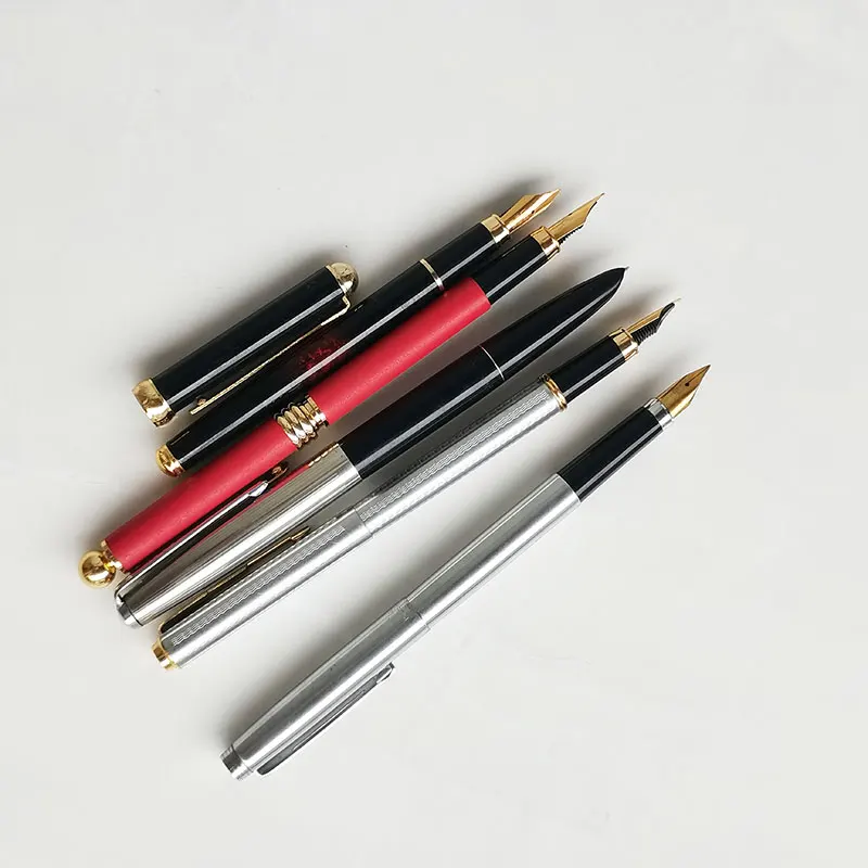 HERO Yongseng Fountain Pens, Stock Stationery Collection, Writing Practice Word, Office and Daily Use, In Stock, 5PENS