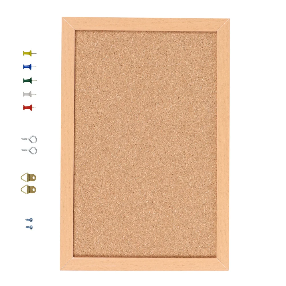 Thumbtack Board Cork Bulletin Office Decor Picture for Corkboard Memo Display Wall-mounted