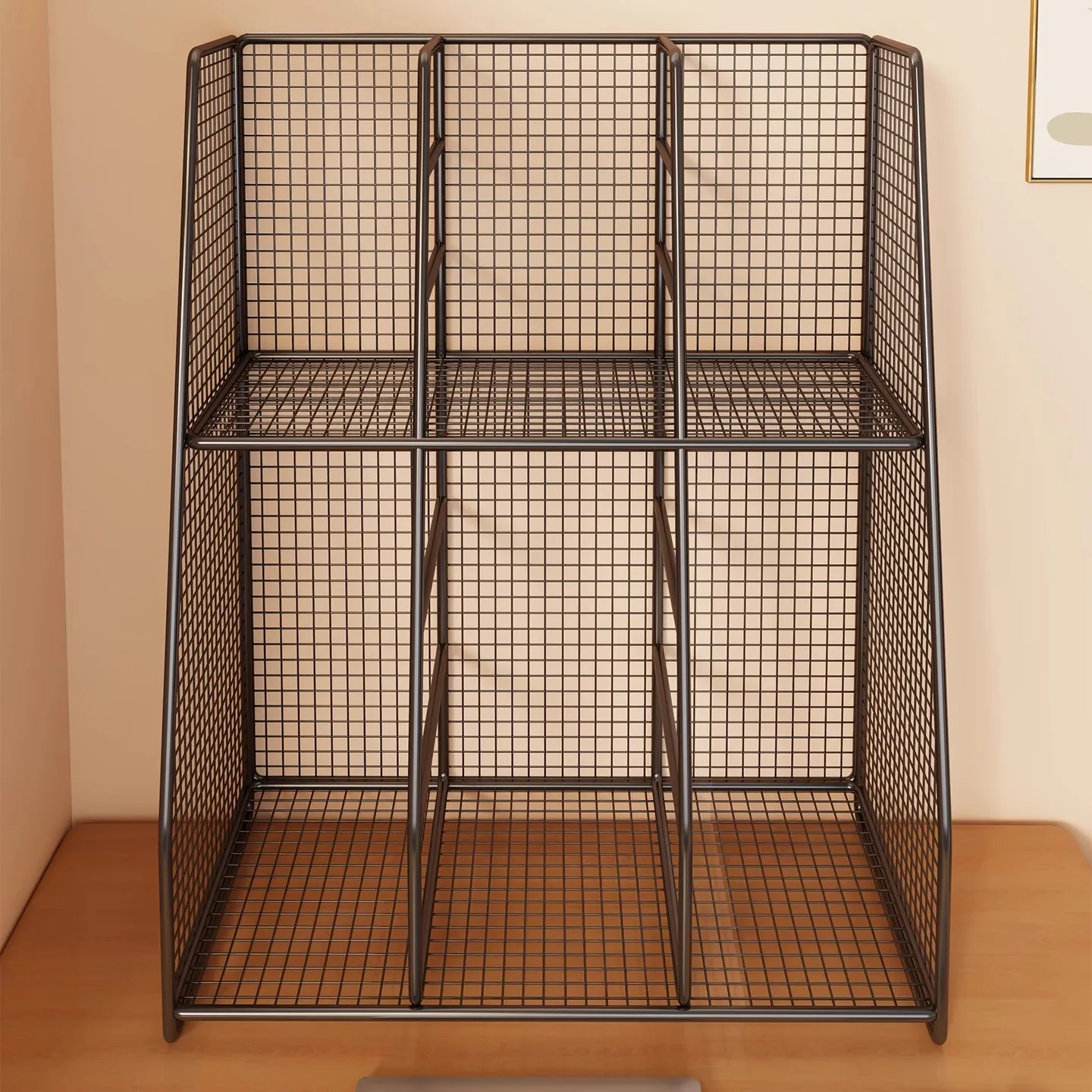 Office Desk Small Bookshelf Living Room Simple Desk Multi-layer Book Storage Rack Desktop Storage Cabinet