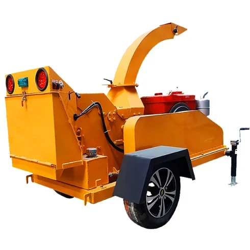 15 Gasoline Tree Branch Crusher Wood Chipper Shredder Machine with Engine for Forest Waste and Wood Drum Chipping