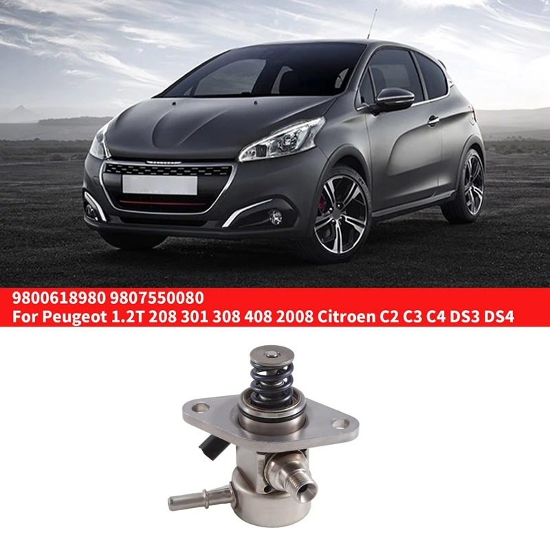 9800618980 топливный насос высокого давления, бензиновый насос для автомобиля Peugeot 1,2 T 208 301 308 408 2008 Citroen C2 C3 C4 DS3 DS4, запчасти