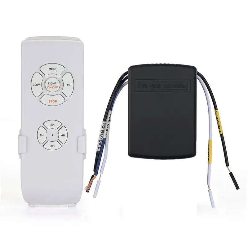 B76B Universal Ceiling Fan Remote Control Kit 3 in 1 with Receiver 3 Speed Timer for Home Office Hotel