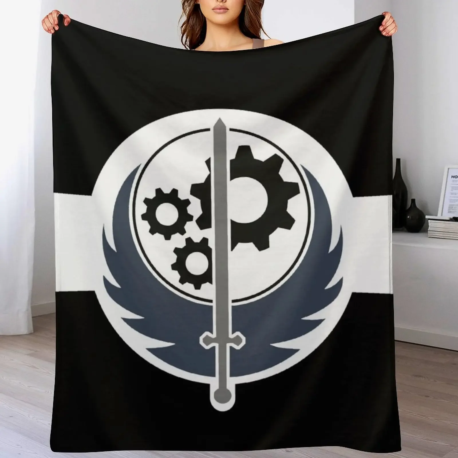 Appalachian Brotherhood of Steel Tapestry Throw Blanket Ultra Plush Cozy Blanket for Napping Sleeping