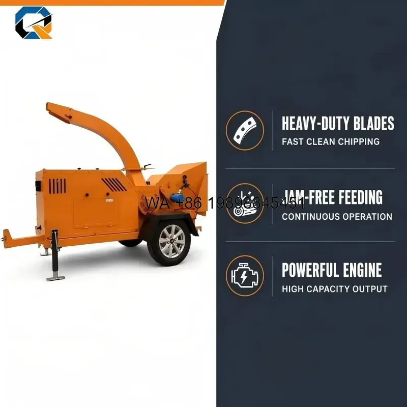 Wmwmnu for Powered Heavy Duty Wood Chipper Shredder with 2 Year Warranty for Forestry Waste Recycling