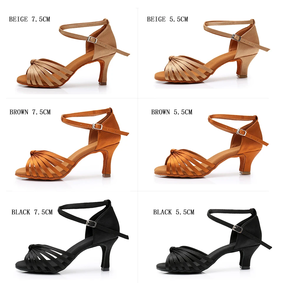 New Women Ballroom Latin Dance Shoes Girls Dance Shoes Professional Jazz Tango Salsa Soft Practice Shoes Sandals