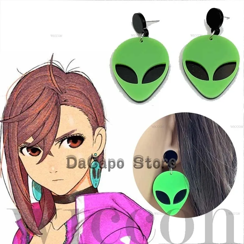 Momo Ayase Momo Dandadan Косплей Костюм Парик Девушки Школьная Форма Розовый Призрак Серьги Наряд Женский Ролевой Костюм Хэллоуина