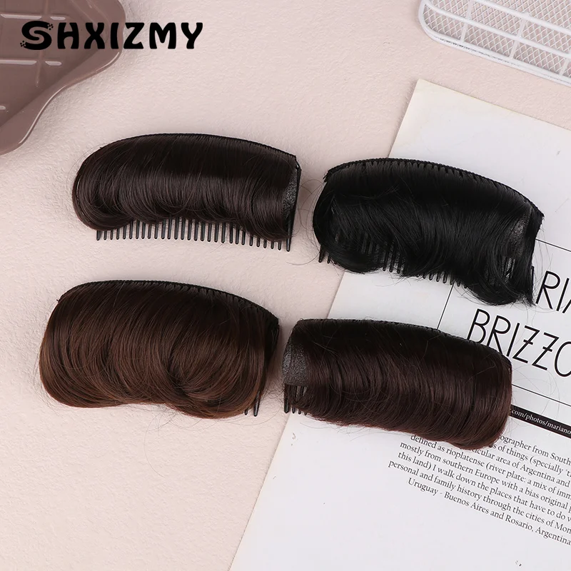 Wig Cushion Stable Comfortable High Temperature Fiber Insert Comb Invisible Fluffy Hair Pad For Female