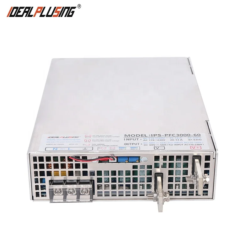IDEALPLUSING 1000W 2000W 3000W Single Output With PFC Function 60V 50A Switch DC Power Supply