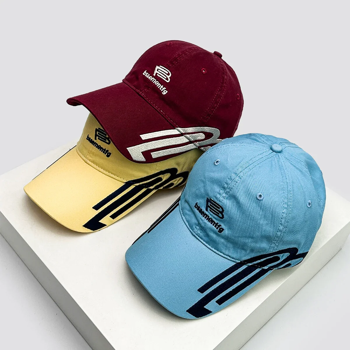 

New Unisex American Niche Letter Embroidery Baseball Hats Versatile Stripe Sunshade Personal Peaked Caps Fashion High-quality