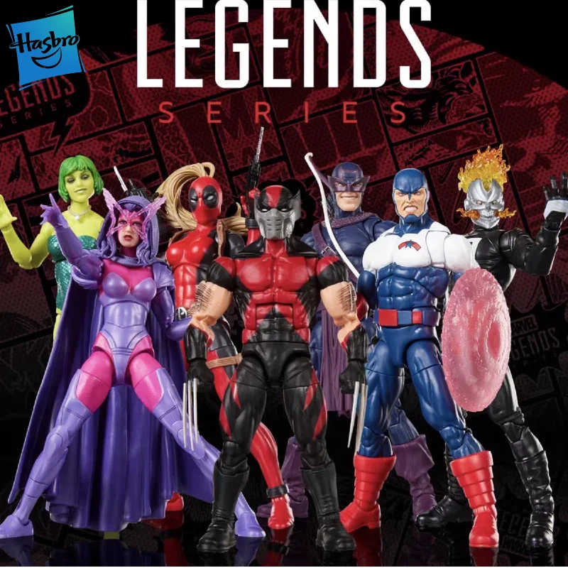 

Hasbro Marvel Legends Series Action Figures Ghost Rider Lady Deadpool Ultimate Wolverine Hawkeye U.S. Agent Psylocke Marina