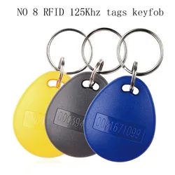 100pcs rfid 125khz tags token nur read key 125khz keyfobs tk4100 em4100 proximity rfid zugriffs kontrolle smart id em karte schlüssel bund