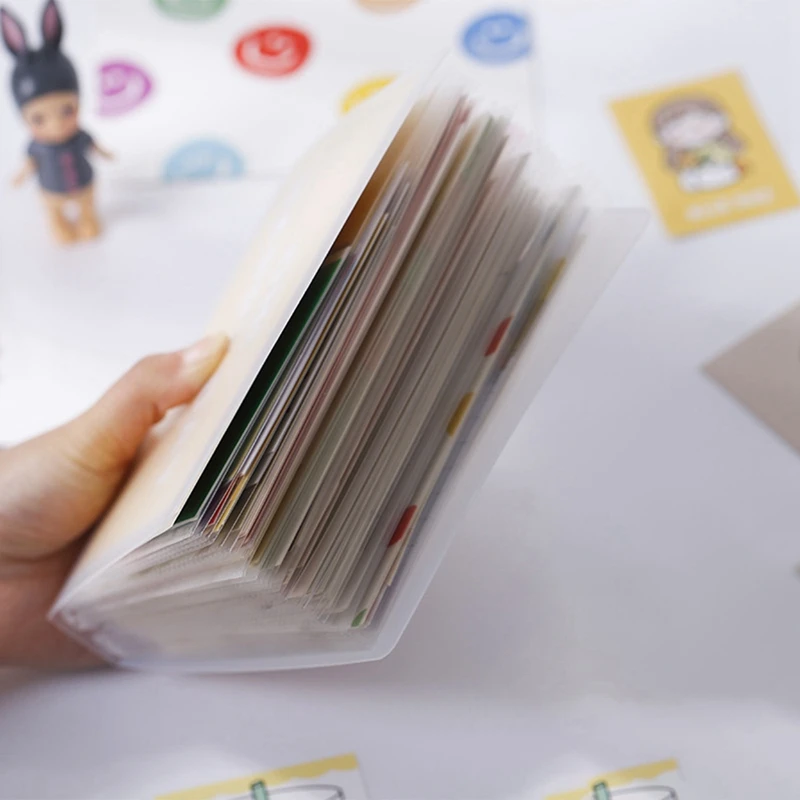 A6 Large Capacity Pocket Storage Book Card Bill Sticker Invoice Note Collection Business Card Book