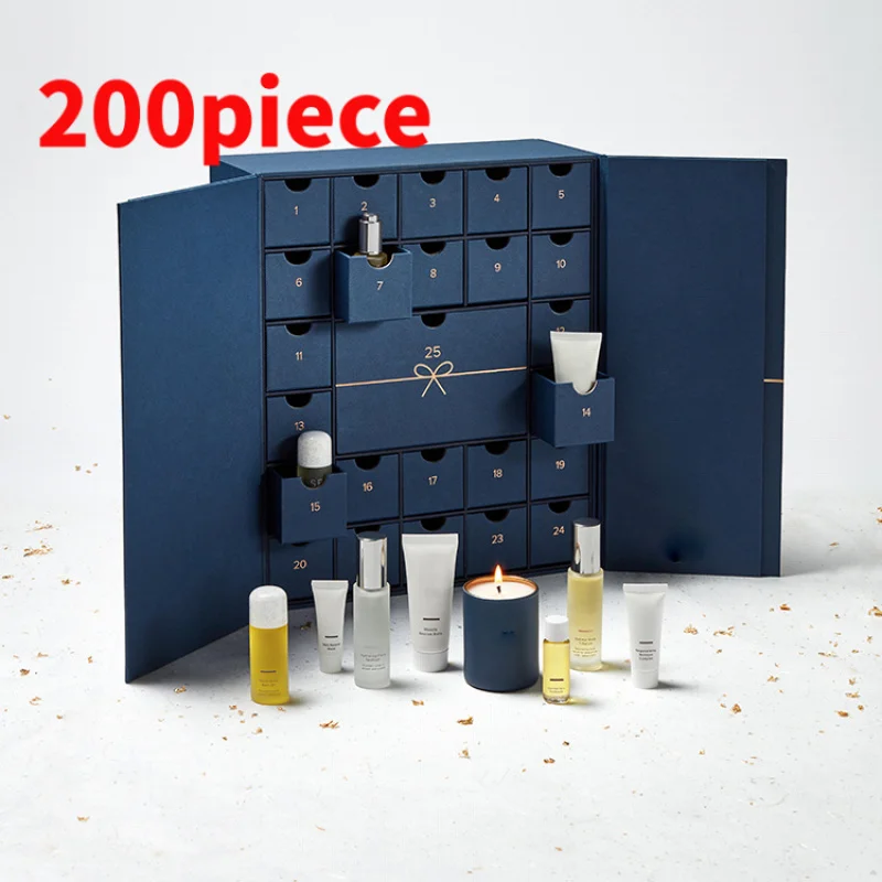 

20 0piece.Custom.HOT! Custom Advent Calendar Empty Luxury Cardboard Paper Beauty Cosmetic Packaging Countdown Adv