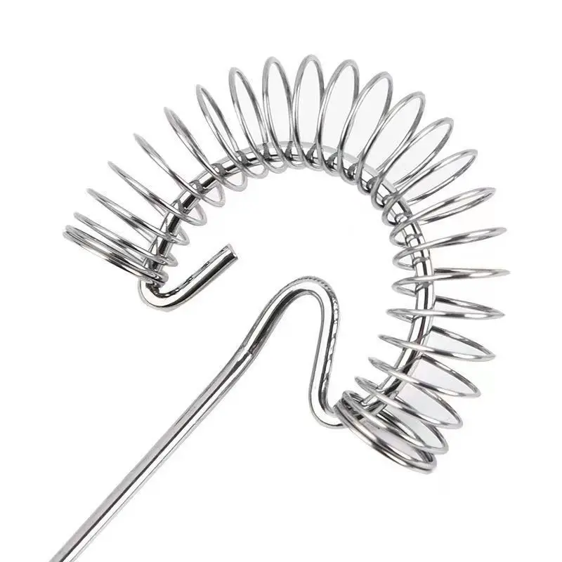 Hand Whisk Baking Tools Spring Stainless Steel Bubbler Household Egg Whisk Hand Whipped Cream Kitchen Gadgets and Accessories