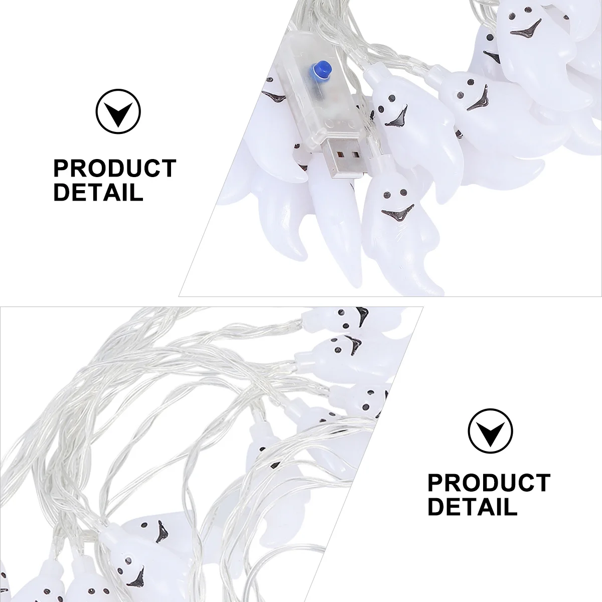 1 قطعة LED شبح ضوء سلسلة مصباح هالوين 25 متر USB بالطاقة ضوء الزخرفية 8 طرق للحزب ديكور المنزل سلسلة مصباح