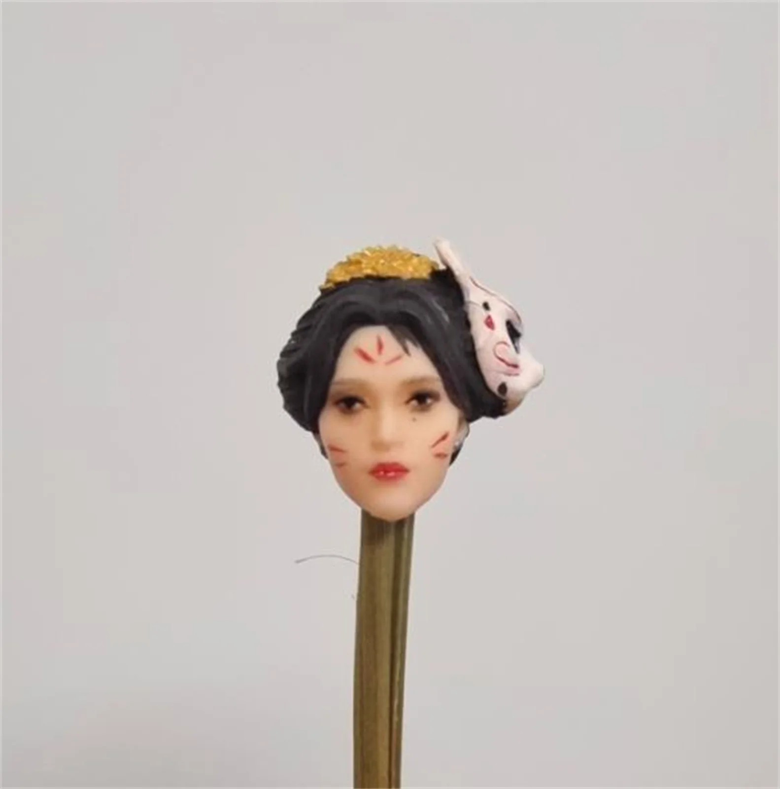 

1/12 Fox Beauty аниме голова лепка резная модель киноактер подходит для 6-дюймовой экшн-фигурки тела куклы